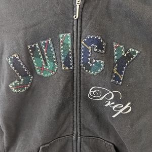 Juicy Couture Cotton Black Zip Hoodie M
